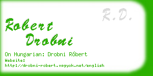 robert drobni business card